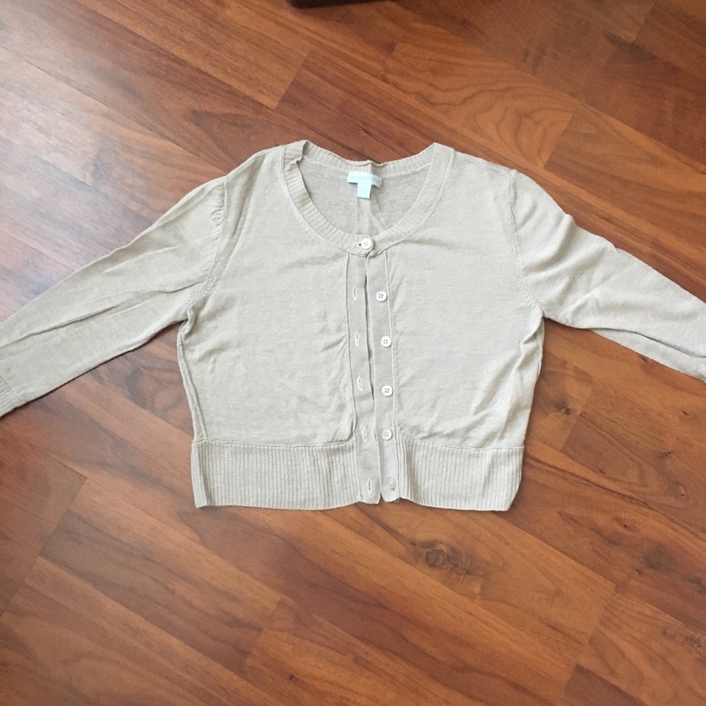 New York & Co cropped 3/4 sleeve cardigan